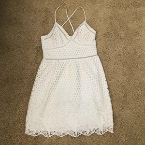 abercrombie and fitch white dress